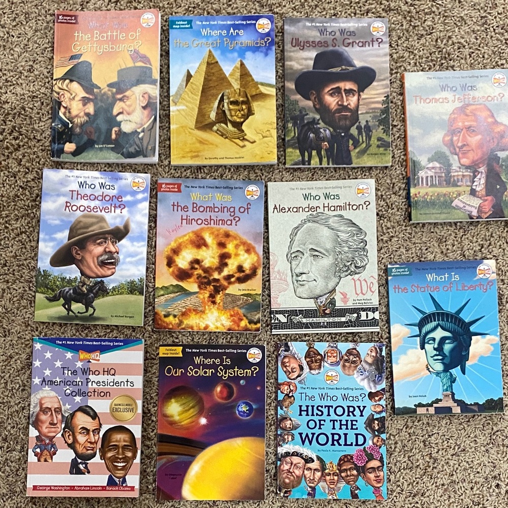 Set of 11 Who Was Kids Books